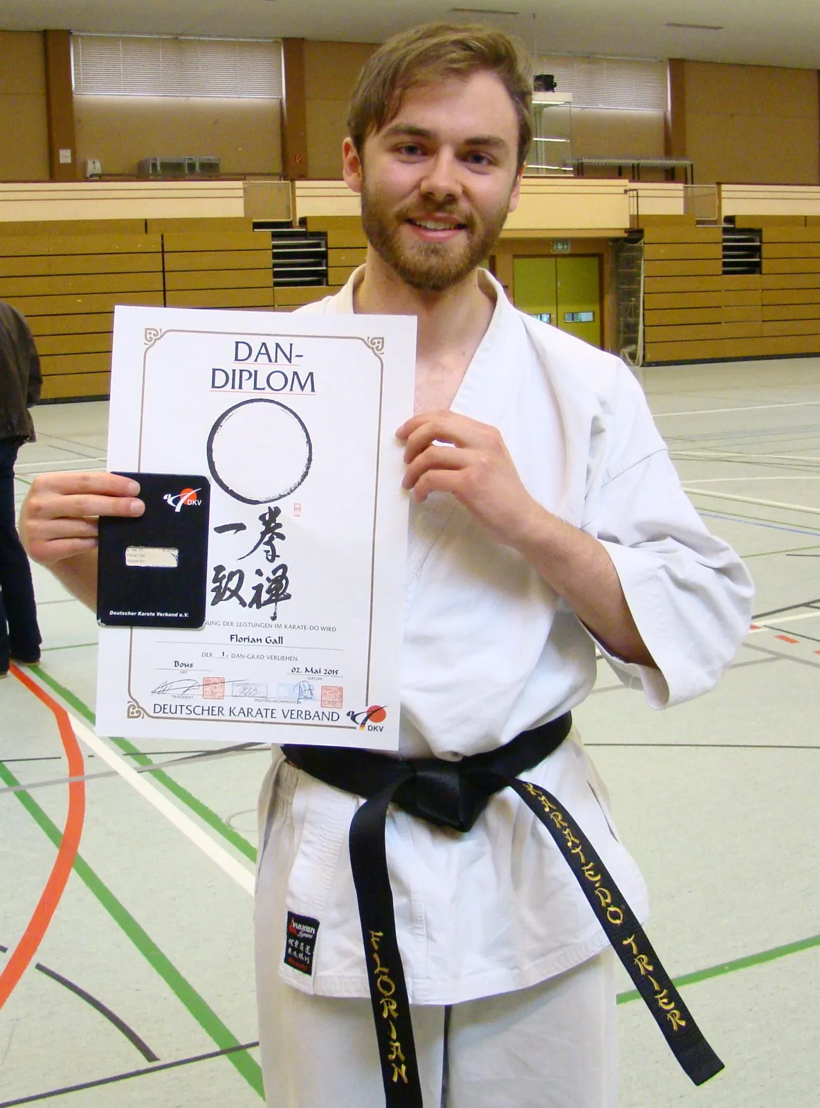 1. DAN für Florian Gall