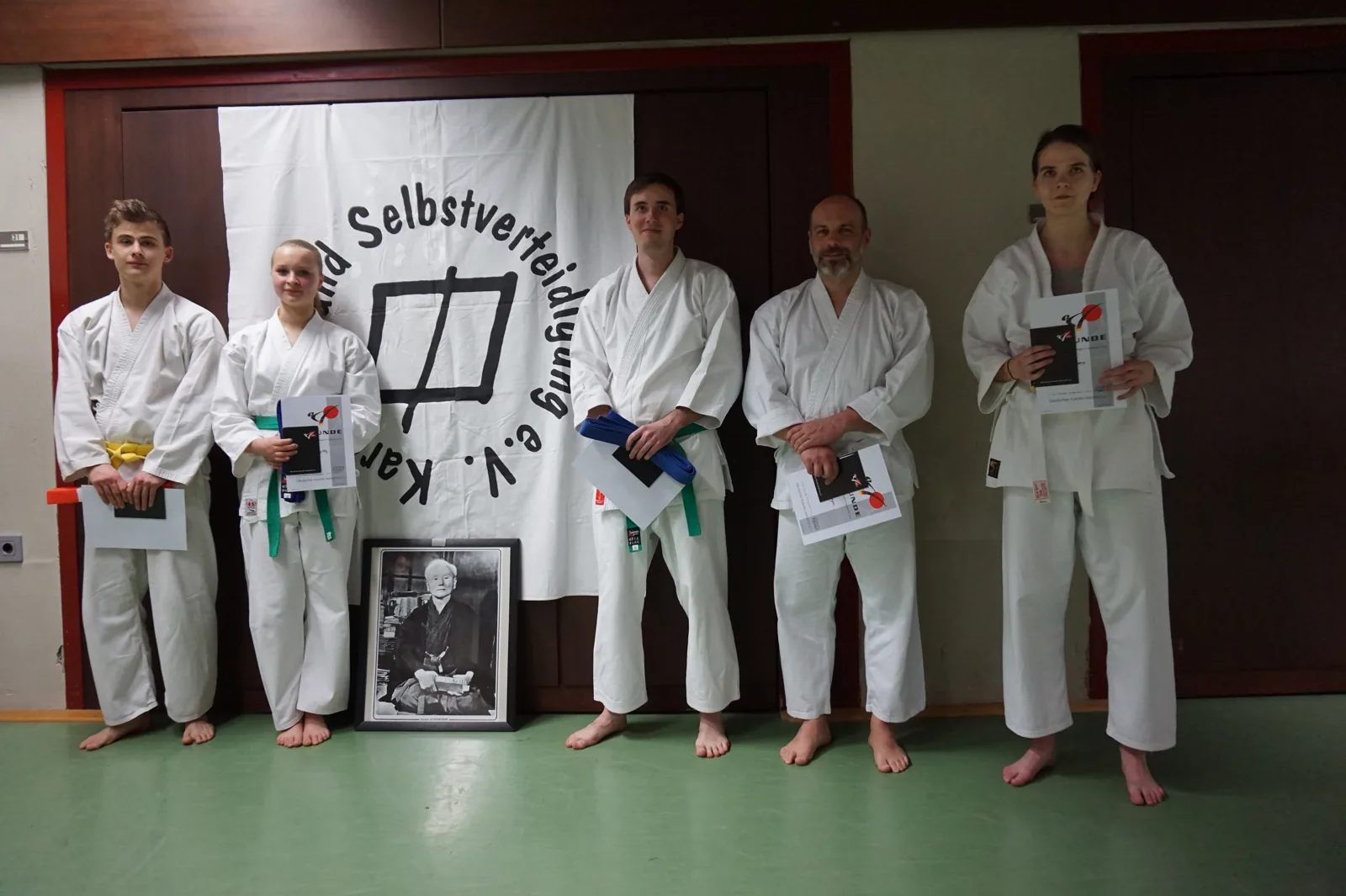 Kyu Prüfung im Dojo…