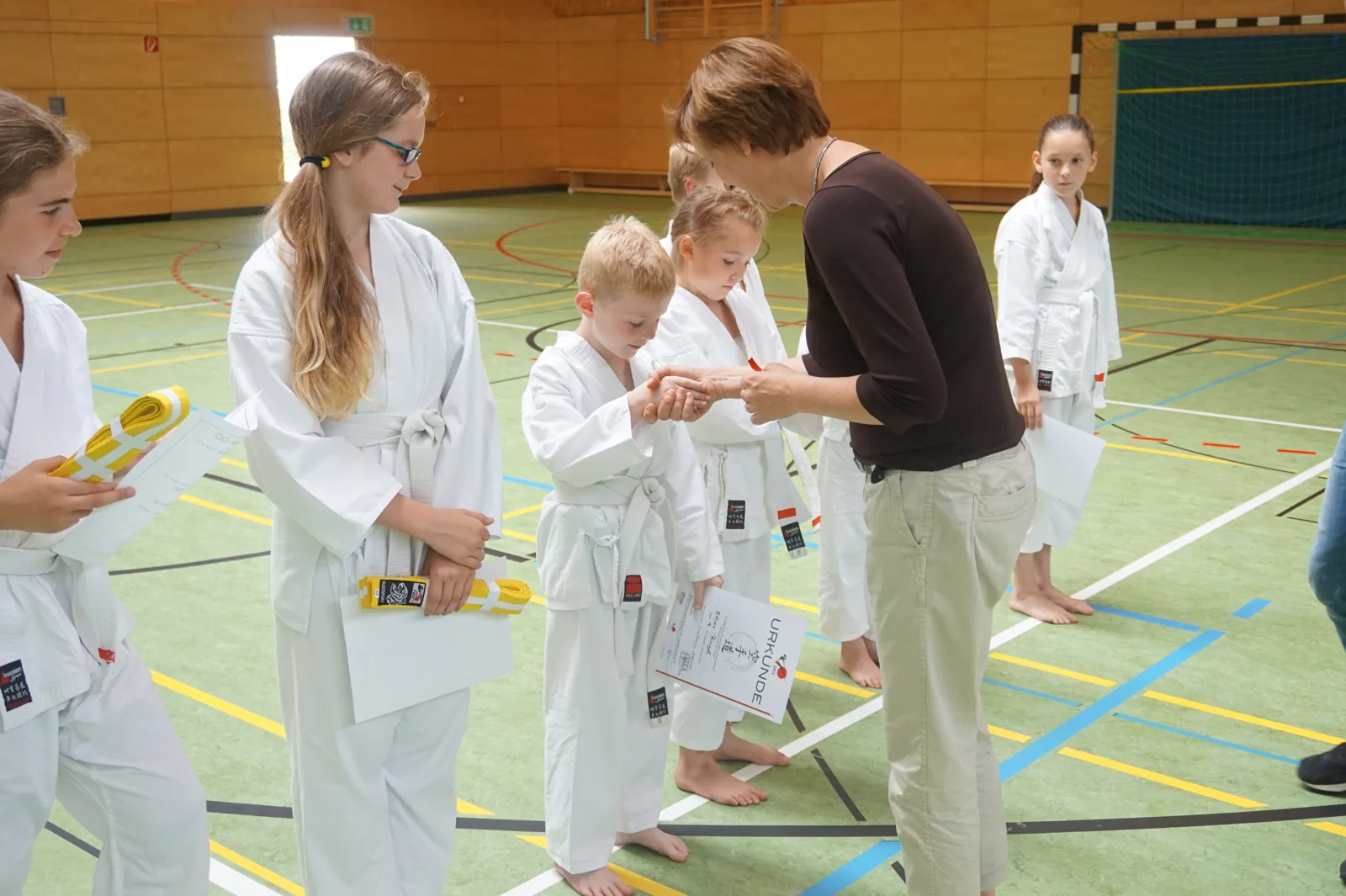 Kyu Prüfung der Karategruppe Thomm-Osburg