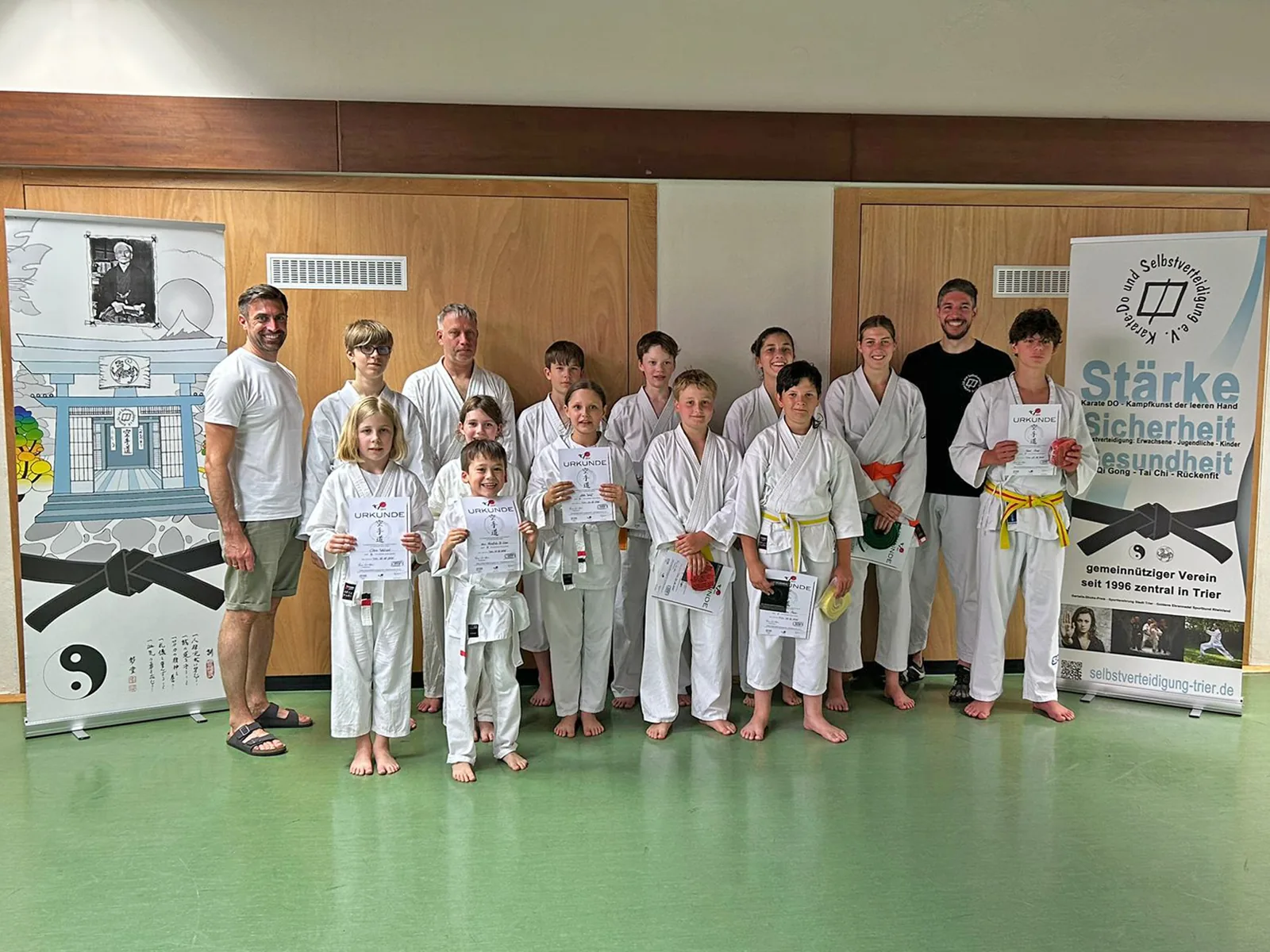 Erfolgreiche Karate-Prüfungen im Verein